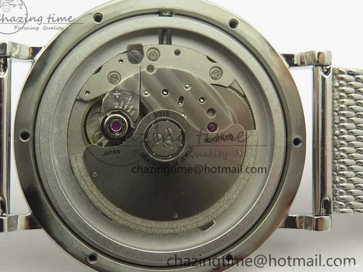 MIROTIME 0414 Portofino Automatic SS MKF 1:1 Best Edition White Dial On SS Mesh Bracelet A2892 V TechFriendly 7205